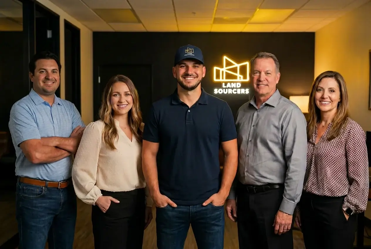 Joe with the Land With Joe property-intake and closing team